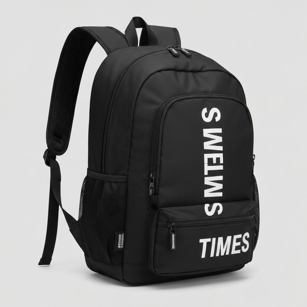 Mochila Preta SOMETIMES