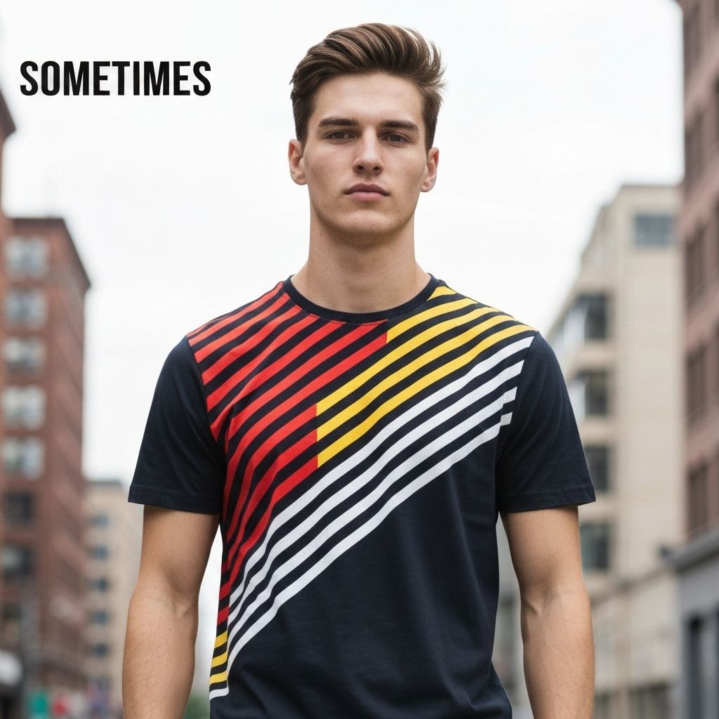 Camiseta Listrada SOMETIMES